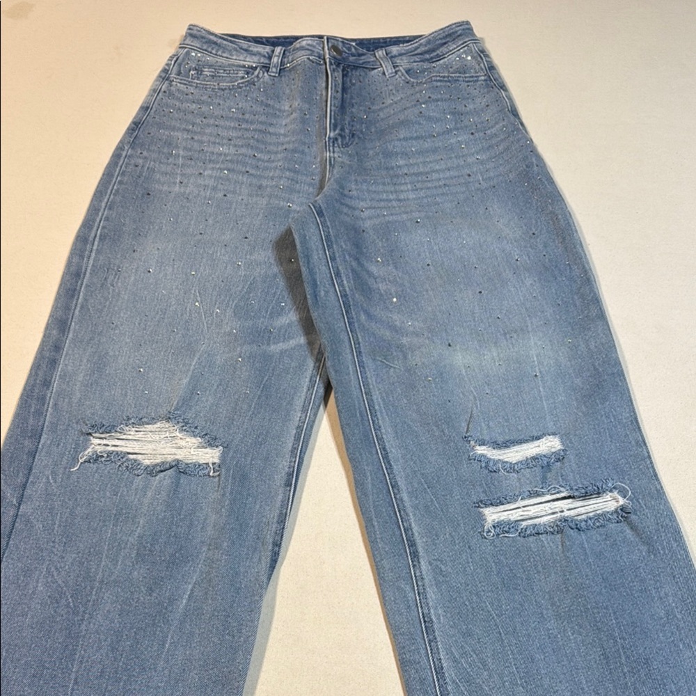 Distressed Blue Women's Jeans